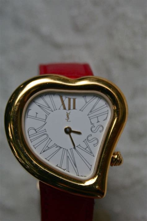 ysl vintage heart watch|Vintage Yves Saint Laurent Watch for sale .